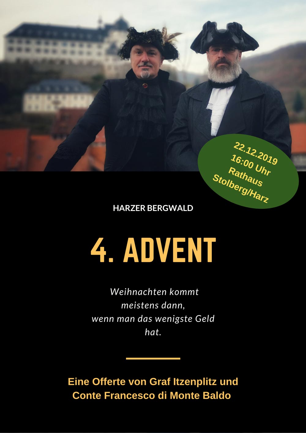 besonderen Event mit den „Jungs“ vom HARZER BERGWALD