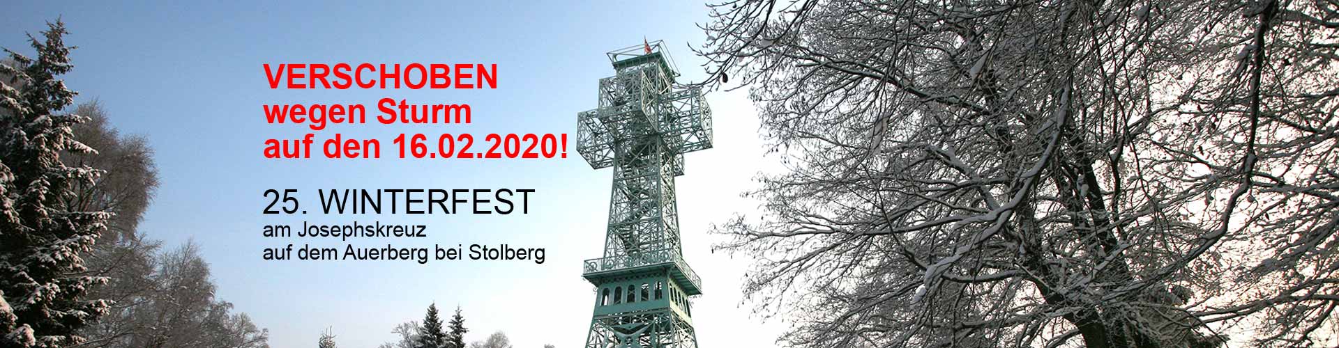 Winterfest Josephskreuz Auerberg Harz