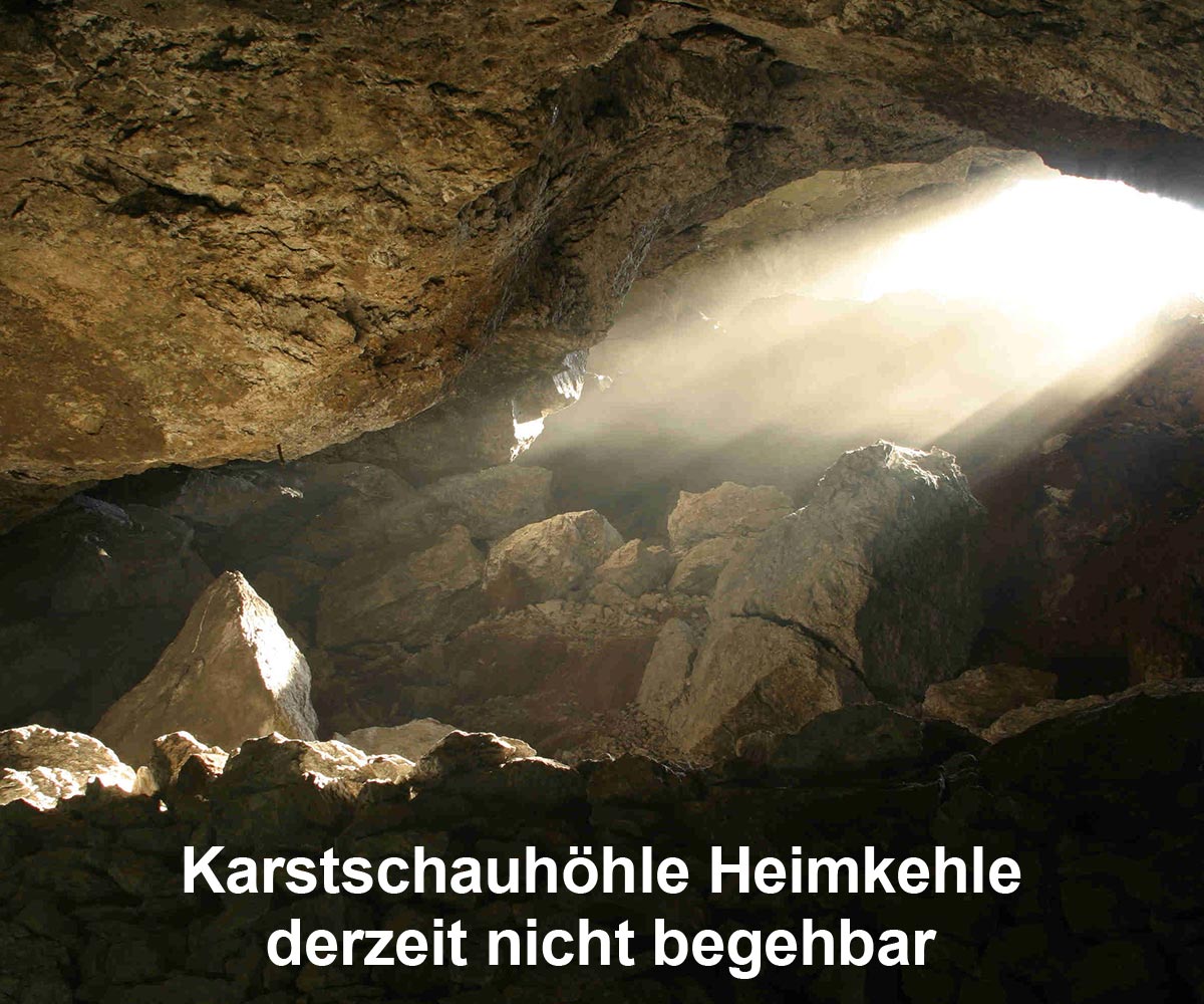Heimkehle vorübergehend geschlossen wegen Hochwasser