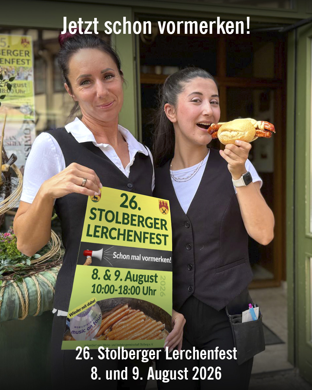 Stolberger Lerchenfest am 8. und 9. August 2026 Kommt vorbei